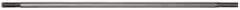 Made in USA - 10" Long, 1/4-20 Thread, Float Valve Rod - Stainless Steel, 1/2" Thread Length - Exact Industrial Supply