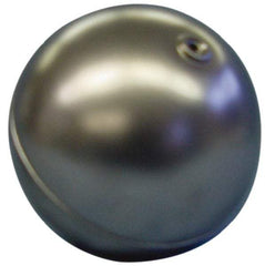 Made in USA - 2" Diam, Spherical, Internal Connection, Metal Float - 1/4-20 Thread, Stainless Steel, 1,000 Max psi, 22 Gauge - Exact Industrial Supply