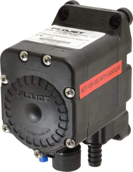 FloJet - 1/2" NPT, Nonmetallic, Air Operated Diaphragm Pump - Viton Diaphragm, Polypropylene Housing - Exact Industrial Supply