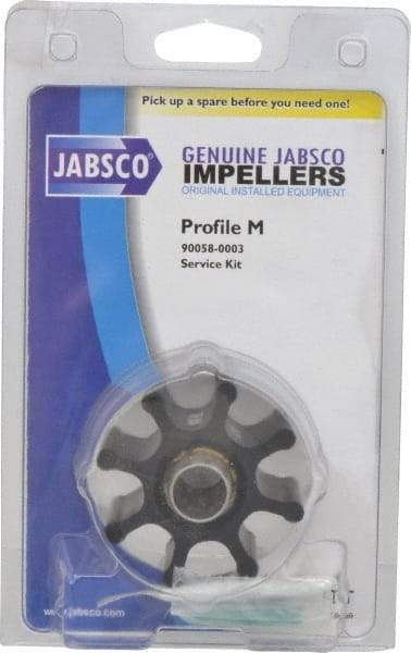 Jabsco - Nitrile Impeller Kit Repair Part - Contains Impeller, Seal, Gasket, For Use with Jabsco Model 6050-0001 Flexible Impeller Pump Motors - Exact Industrial Supply