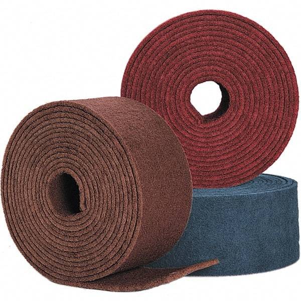 Standard Abrasives - 30' Long x 6" Wide Nonwoven Roll - Very Fine Grade, Purple, Aluminum Oxide - Exact Industrial Supply