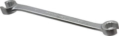 Proto - 15 x 17mm, Chrome Finish, Open End Flare Nut Wrench - 12 Points, 8" OAL, Steel, Double End Head - Exact Industrial Supply