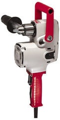 Milwaukee Tool - 1/2" Keyed Chuck, 300 & 1,200 RPM, Pipe Handle Electric Drill - Exact Industrial Supply
