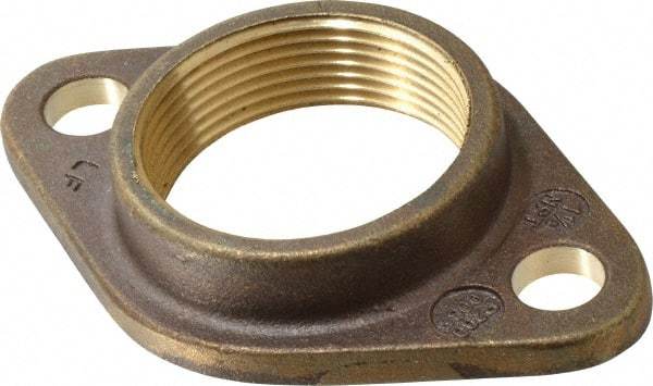Bell & Gossett - Inline Circulator Pump Bronze Flange - 1-1/2 Inch Flange, Armstrong Part No. 104301-041, Bell & Gosset Part No. 101210, Teel Part No. 2a640, For Use with 100, PR, NRF, PL-30, PL-36, PL-55 - Exact Industrial Supply