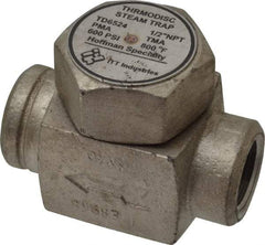 Hoffman Speciality - 1/2 Female" Pipe, Stainless Steel Thermodisc Steam Trap - 600 Max psi - Exact Industrial Supply