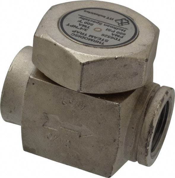 Hoffman Speciality - 3/4 Female" Pipe, Stainless Steel Thermodisc Steam Trap - 600 Max psi - Exact Industrial Supply