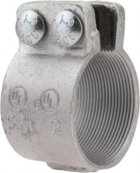 Thomas & Betts - 2" Trade, Malleable Iron Threaded Rigid/Intermediate (IMC) Conduit Coupling - Noninsulated - Exact Industrial Supply