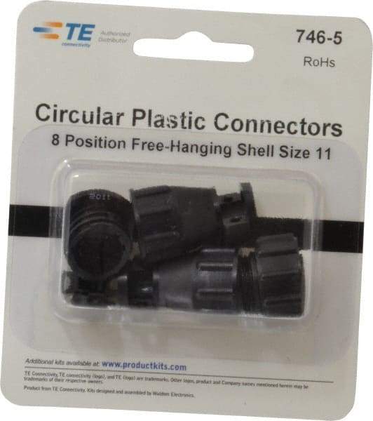 Tyco/Amp - Free Hanging Connector Kit - 11 to 8 AWG Compatible Wire Size - Exact Industrial Supply