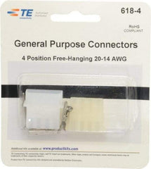 Tyco/Amp - Free Hanging Connector Kit - 20 to 14 AWG Compatible Wire Size - Exact Industrial Supply