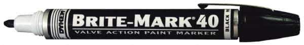 Dykem - Black Oil-Based Paint Marker - Broad Tip, Oil Based - Exact Industrial Supply