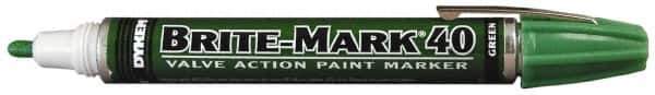 Dykem - Green Oil-Based Paint Marker - Broad Tip, Oil Based - Exact Industrial Supply
