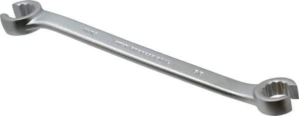 Proto - 5/8 x 11/16", Satin Finish, Open End Flare Nut Wrench - 12 Points, 8-3/4" OAL, Steel, Double End Head - Exact Industrial Supply