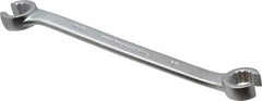 Proto - 5/8 x 11/16", Satin Finish, Open End Flare Nut Wrench - 12 Points, 8-3/4" OAL, Steel, Double End Head - Exact Industrial Supply