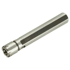 Iscar - 0.022" to 0.396" Capacity, 35mm Projection, Straight Shank, ER16 Collet Chuck - 2.628" OAL, 5/8" Shank Diam - Exact Industrial Supply