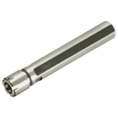 Iscar - 0.5mm to 10mm Capacity, 26mm Projection, Straight Shank, ER16 Collet Chuck - 64mm OAL, 22mm Shank Diam - Exact Industrial Supply