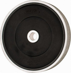 Norton - 100 Grit Diamond Bench & Pedestal Grinding Wheel - 6" Diam x 1" Hole x 1" Thick, Fine Grade - Exact Industrial Supply