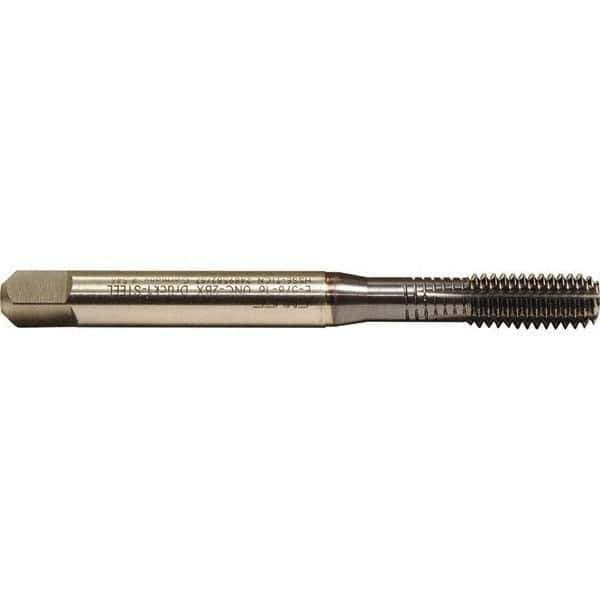 Emuge - 5/16-24 UNF 2BX Bottoming Thread Forming Tap - Cobalt, TiCN Finish, 3.543" OAL, 0.669" Thread Length, Right Hand Thread, Series Druck - Exact Industrial Supply