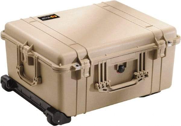 Pelican Products, Inc. - 19-11/16" Wide x 11-7/8" High, Clamshell Hard Case - Tan, Polyethylene - Exact Industrial Supply