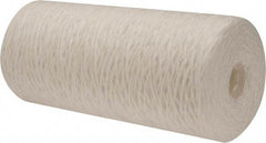 Pentair - 4-1/2" OD, 25µ, Polypropylene String-Wound Cartridge Filter - 9-7/8" Long, Reduces Sediments - Exact Industrial Supply