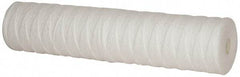 Pentair - 4-1/2" OD, 25µ, Polypropylene String-Wound Cartridge Filter - 20" Long, Reduces Sediments - Exact Industrial Supply