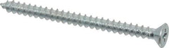 Value Collection - #10 Flat Head Phillips Sheet Metal Screw - Steel, 2-1/2" OAL, Grade 2 - Exact Industrial Supply