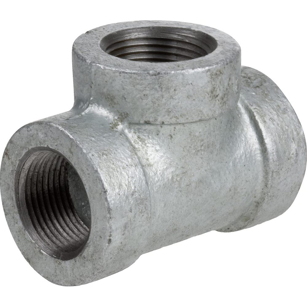 Galvanized Pipe Fittings; Material: Galvanized Malleable Iron; Fitting Shape: Tee; Thread Standard: NPT; End Connection: Threaded; Class: 300; Lead Free: Yes; Standards:  ™ASTM ™A197;  ™ASME ™B16.3;  ™ASME ™B1.20.1; ASTM ™A153