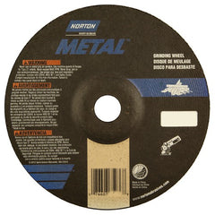 7″ × 1/4″ × 7/8″ Gemini Non-Woven Depressed Center Wheel Type 27 24 Grit Aluminum Oxide - Exact Industrial Supply
