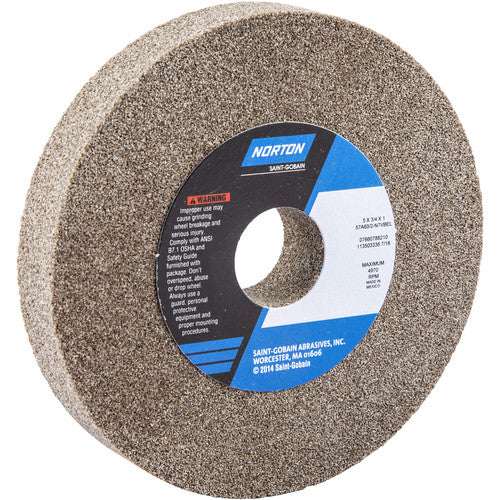 5 × 3/4 × 1″ Gemini Bench and Pedestal Wheel 57A 60 N VBE Type 01 - Exact Industrial Supply