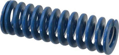 Associated Spring Raymond - 1" Hole Diam, 1/2" Rod Diam, 3" Free Length, Blue Die Spring - 247.5 Lb Max Deflection, 1.5" Max Deflection, Medium Duty, Chromium Alloy Steel - Exact Industrial Supply