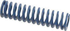 Associated Spring Raymond - 1-1/4" Hole Diam, 5/8" Rod Diam, 4-1/2" Free Length, Blue Die Spring - 360 Lb Max Deflection, 2.25" Max Deflection, Medium Duty, Chromium Alloy Steel - Exact Industrial Supply