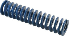 Associated Spring Raymond - 1-1/4" Hole Diam, 5/8" Rod Diam, 5" Free Length, Blue Die Spring - 340 Lb Max Deflection, 2.5" Max Deflection, Medium Duty, Chromium Alloy Steel - Exact Industrial Supply