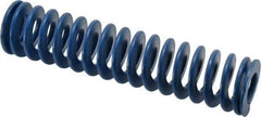 Associated Spring Raymond - 1-1/4" Hole Diam, 5/8" Rod Diam, 5-1/2" Free Length, Blue Die Spring - 352 Lb Max Deflection, 2.75" Max Deflection, Medium Duty, Chromium Alloy Steel - Exact Industrial Supply