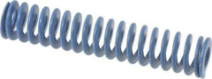 Associated Spring Raymond - 1-1/4" Hole Diam, 5/8" Rod Diam, 6" Free Length, Blue Die Spring - 360 Lb Max Deflection, 3" Max Deflection, Medium Duty, Chromium Alloy Steel - Exact Industrial Supply