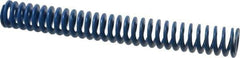 Associated Spring Raymond - 1-1/4" Hole Diam, 5/8" Rod Diam, 10" Free Length, Blue Die Spring - 360 Lb Max Deflection, 5" Max Deflection, Medium Duty, Chromium Alloy Steel - Exact Industrial Supply