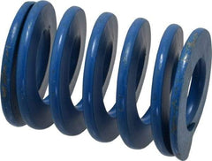 Associated Spring Raymond - 1-1/2" Hole Diam, 3/4" Rod Diam, 2" Free Length, Blue Die Spring - 530 Lb Max Deflection, 1" Max Deflection, Medium Duty, Chromium Alloy Steel - Exact Industrial Supply