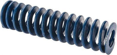 Associated Spring Raymond - 1-1/2" Hole Diam, 3/4" Rod Diam, 5-1/2" Free Length, Blue Die Spring - 508.8 Lb Max Deflection, 2.75" Max Deflection, Medium Duty, Chromium Alloy Steel - Exact Industrial Supply