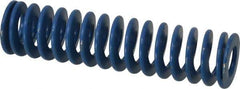 Associated Spring Raymond - 1-1/2" Hole Diam, 3/4" Rod Diam, 6" Free Length, Blue Die Spring - 510 Lb Max Deflection, 3" Max Deflection, Medium Duty, Chromium Alloy Steel - Exact Industrial Supply
