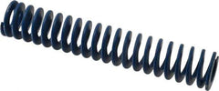 Associated Spring Raymond - 1-1/2" Hole Diam, 3/4" Rod Diam, 8" Free Length, Blue Die Spring - 512 Lb Max Deflection, 4" Max Deflection, Medium Duty, Chromium Alloy Steel - Exact Industrial Supply