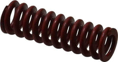 Associated Spring Raymond - 1/2" Hole Diam, 9/32" Rod Diam, 1-1/2" Free Length, Red Die Spring - 52.7 Lb Max Deflection, 0.56" Max Deflection, Medium Heavy Duty, Chromium Alloy Steel - Exact Industrial Supply