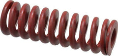 Associated Spring Raymond - 1" Hole Diam, 1/2" Rod Diam, 3" Free Length, Red Die Spring - 277.5 Lb Max Deflection, 1.11" Max Deflection, Medium Heavy Duty, Chromium Alloy Steel - Exact Industrial Supply
