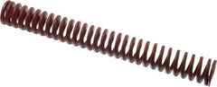 Associated Spring Raymond - 1" Hole Diam, 1/2" Rod Diam, 8" Free Length, Red Die Spring - 260.5 Lb Max Deflection, 2.96" Max Deflection, Medium Heavy Duty, Chromium Alloy Steel - Exact Industrial Supply