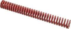 Associated Spring Raymond - 1-1/4" Hole Diam, 5/8" Rod Diam, 10" Free Length, Red Die Spring - 536.5 Lb Max Deflection, 3.7" Max Deflection, Medium Heavy Duty, Chromium Alloy Steel - Exact Industrial Supply
