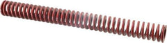 Associated Spring Raymond - 1-1/4" Hole Diam, 5/8" Rod Diam, 12" Free Length, Red Die Spring - 550.6 Lb Max Deflection, 4.44" Max Deflection, Medium Heavy Duty, Chromium Alloy Steel - Exact Industrial Supply