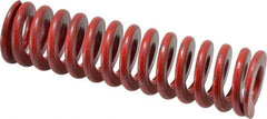 Associated Spring Raymond - 1-1/2" Hole Diam, 3/4" Rod Diam, 6" Free Length, Red Die Spring - 674.9 Lb Max Deflection, 2.22" Max Deflection, Medium Heavy Duty, Chromium Alloy Steel - Exact Industrial Supply