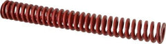 Associated Spring Raymond - 1-1/2" Hole Diam, 3/4" Rod Diam, 12" Free Length, Red Die Spring - 639.4 Lb Max Deflection, 4.44" Max Deflection, Medium Heavy Duty, Chromium Alloy Steel - Exact Industrial Supply