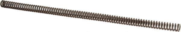 Associated Spring Raymond - 1/2" Hole Diam, 9/32" Rod Diam, 12" Free Length, Gold Die Spring - 57.6 Lb Max Deflection, 3.6" Max Deflection, Heavy Duty, Chromium Alloy Steel - Exact Industrial Supply