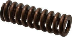 Associated Spring Raymond - 1" Hole Diam, 1/2" Rod Diam, 3" Free Length, Gold Die Spring - 489.6 Lb Max Deflection, 0.9" Max Deflection, Heavy Duty, Chromium Alloy Steel - Exact Industrial Supply