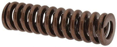 Associated Spring Raymond - 1" Hole Diam, 1/2" Rod Diam, 3-1/2" Free Length, Gold Die Spring - 478.8 Lb Max Deflection, 1.05" Max Deflection, Heavy Duty, Chromium Alloy Steel - Exact Industrial Supply
