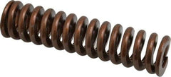 Associated Spring Raymond - 1" Hole Diam, 1/2" Rod Diam, 4" Free Length, Gold Die Spring - 480 Lb Max Deflection, 1.2" Max Deflection, Heavy Duty, Chromium Alloy Steel - Exact Industrial Supply
