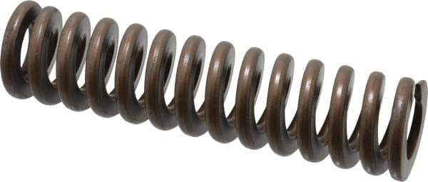 Associated Spring Raymond - 1-1/2" Hole Diam, 3/4" Rod Diam, 6" Free Length, Gold Die Spring - 1051.2 Lb Max Deflection, 1.8" Max Deflection, Heavy Duty, Chromium Alloy Steel - Exact Industrial Supply